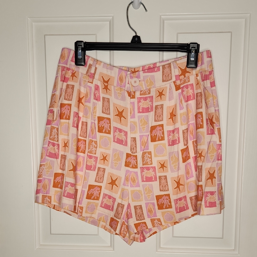 Sincerely Ours Pink Sands Beach Tailor Shorts Size M NWT